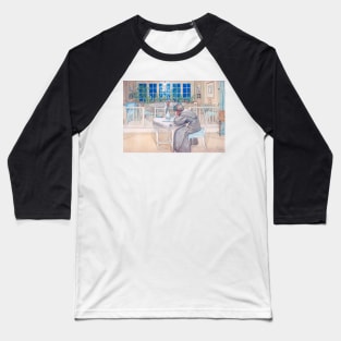 The Night Before the Trip to England by Carl Larsson Baseball T-Shirt